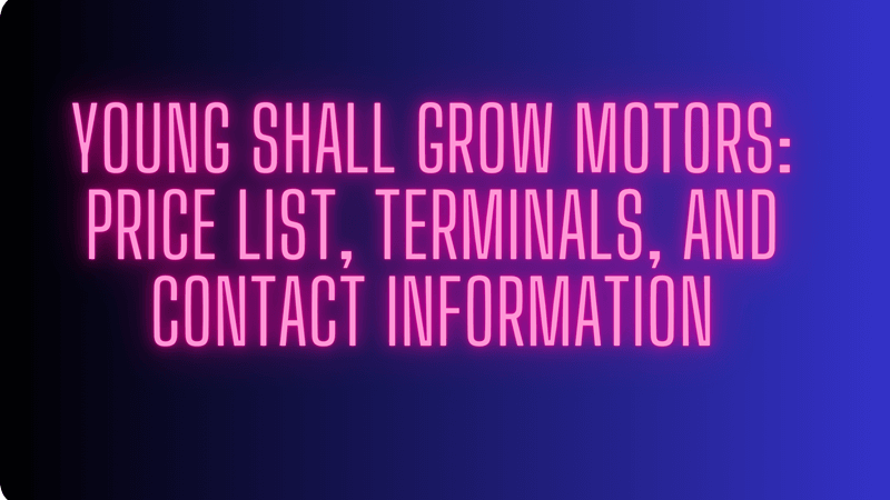 Young Shall Grow Motors